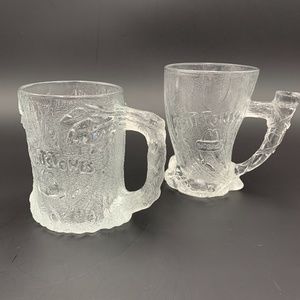 2 McDonalds RocDonalds THE FLINTSTONES Glass Mug
